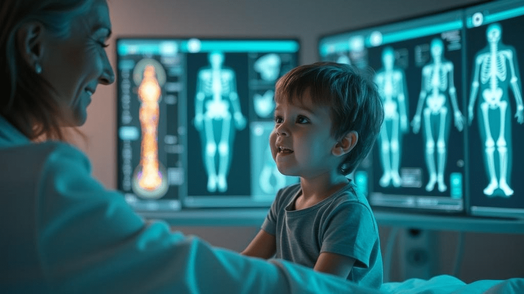 Advanced pediatric orthopedic diagnostic technology used for accurate injury assessment